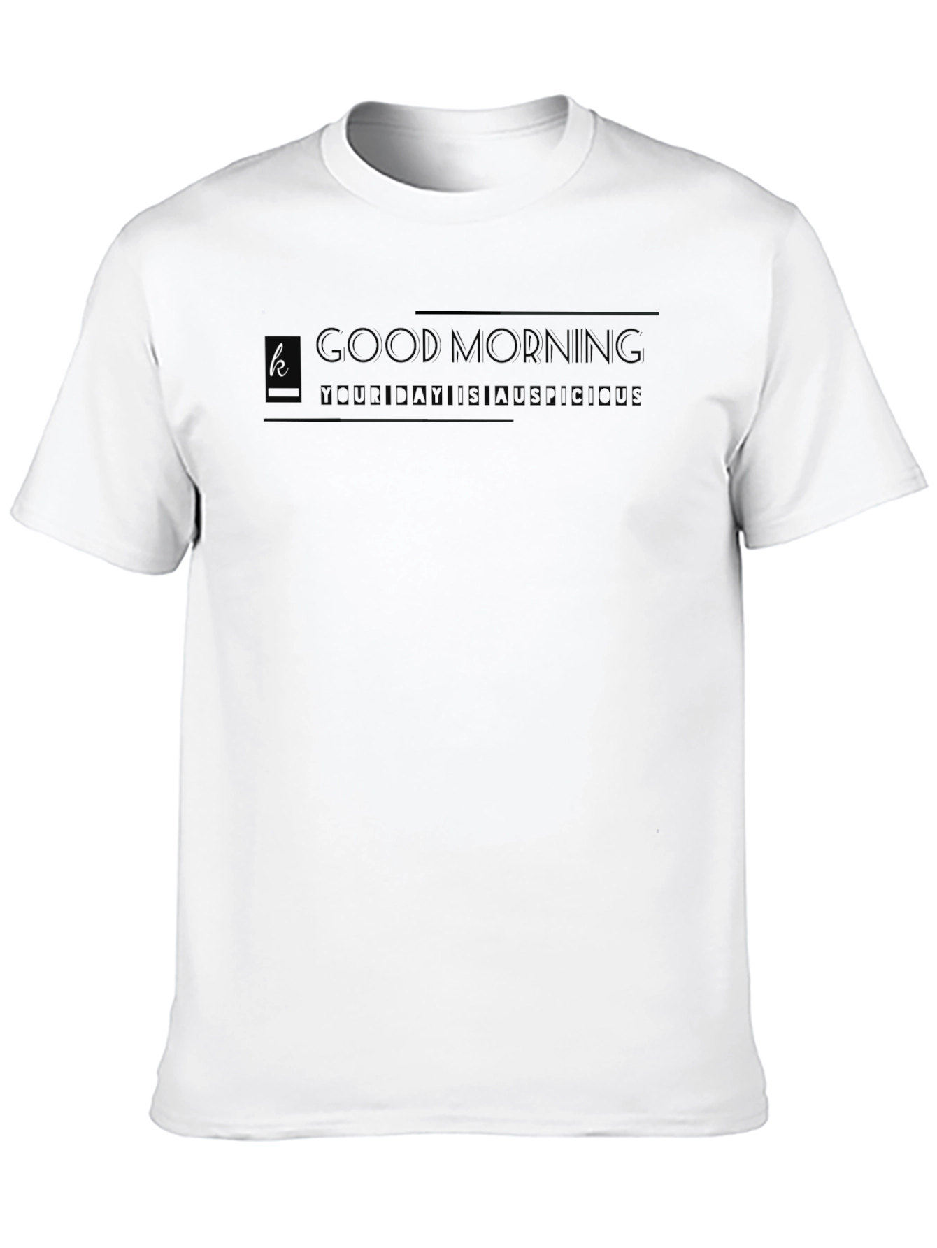 Good Morning Black T-Shirt