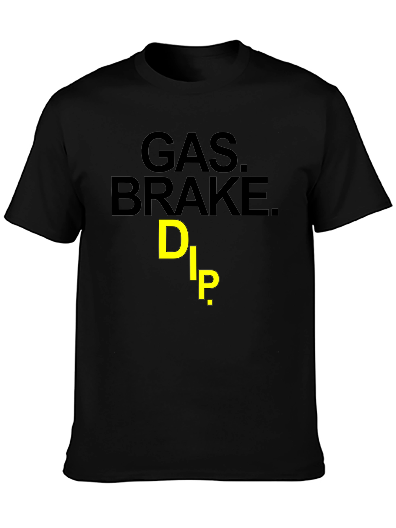 Gas Brake Dip Graphic Tee - Black