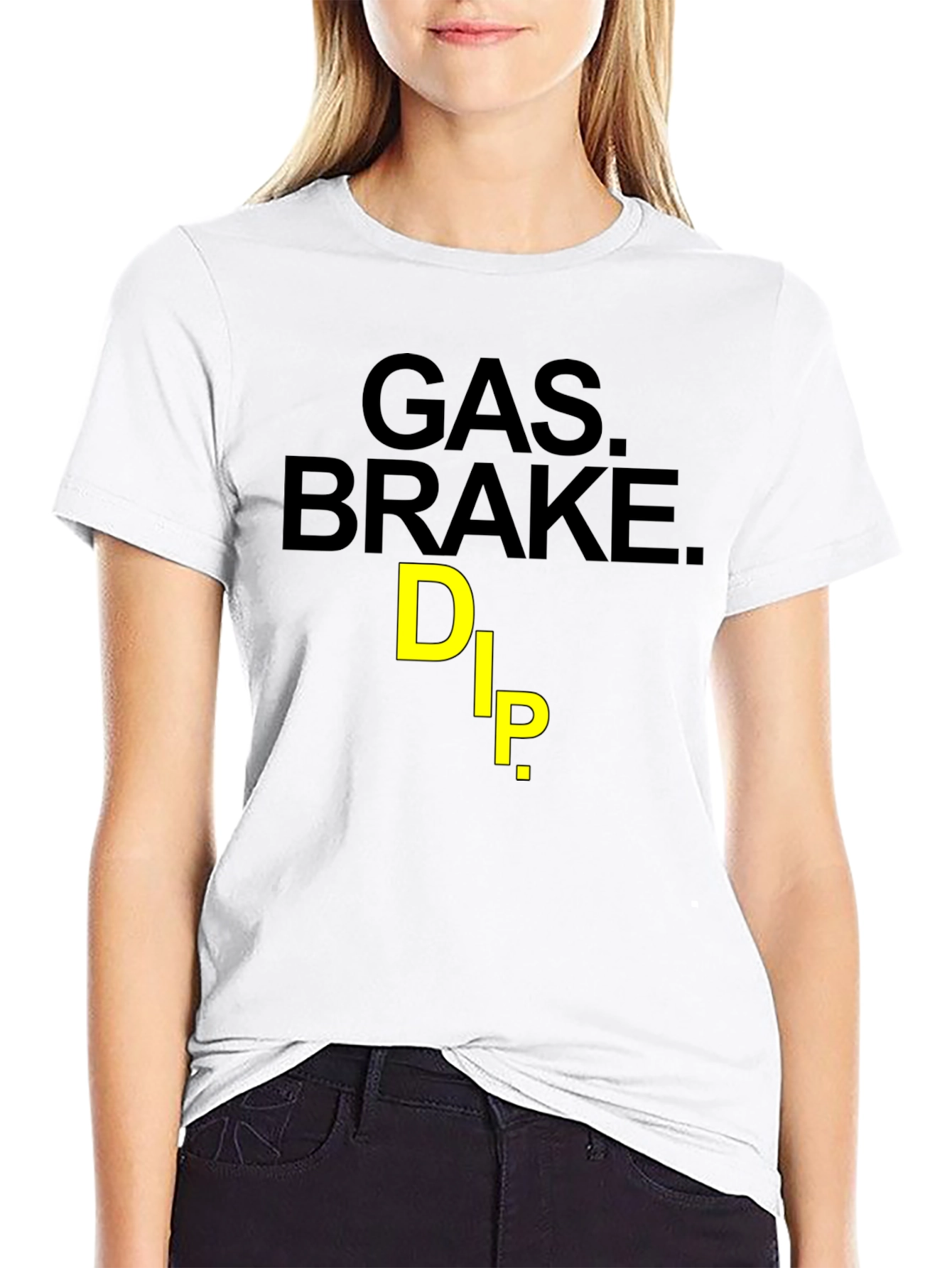 Gas Brake Dip Graphic Tee - Black