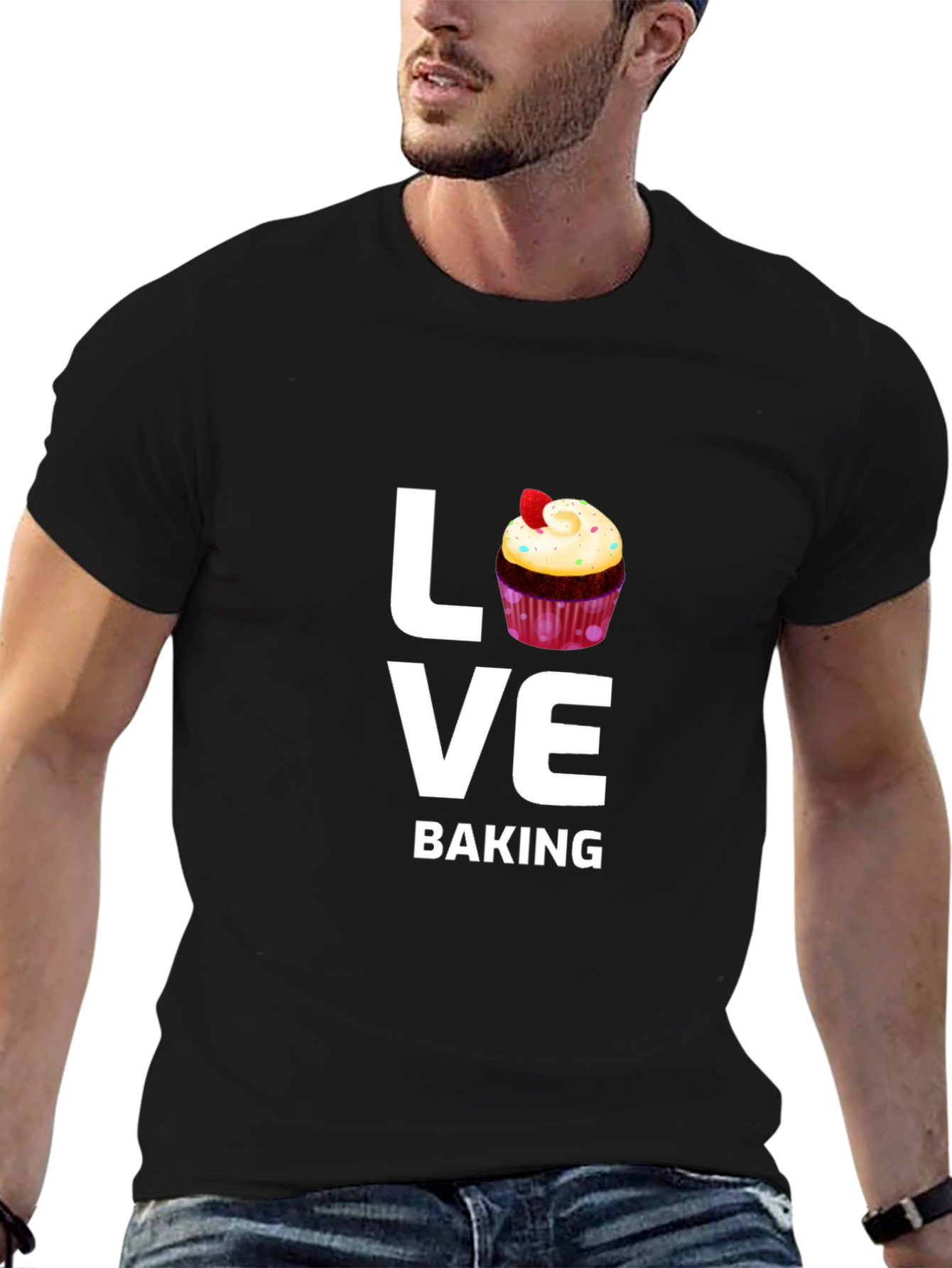 Love Baking T-Shirt - Cupcake Design