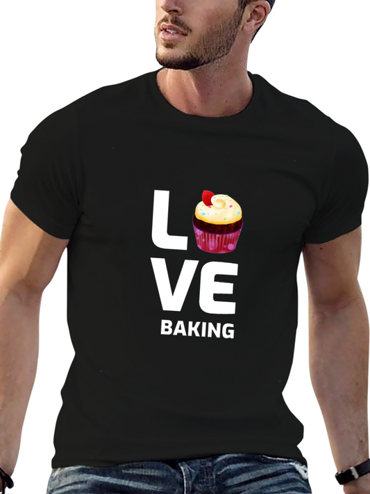 Love Baking T-Shirt - Cupcake Design