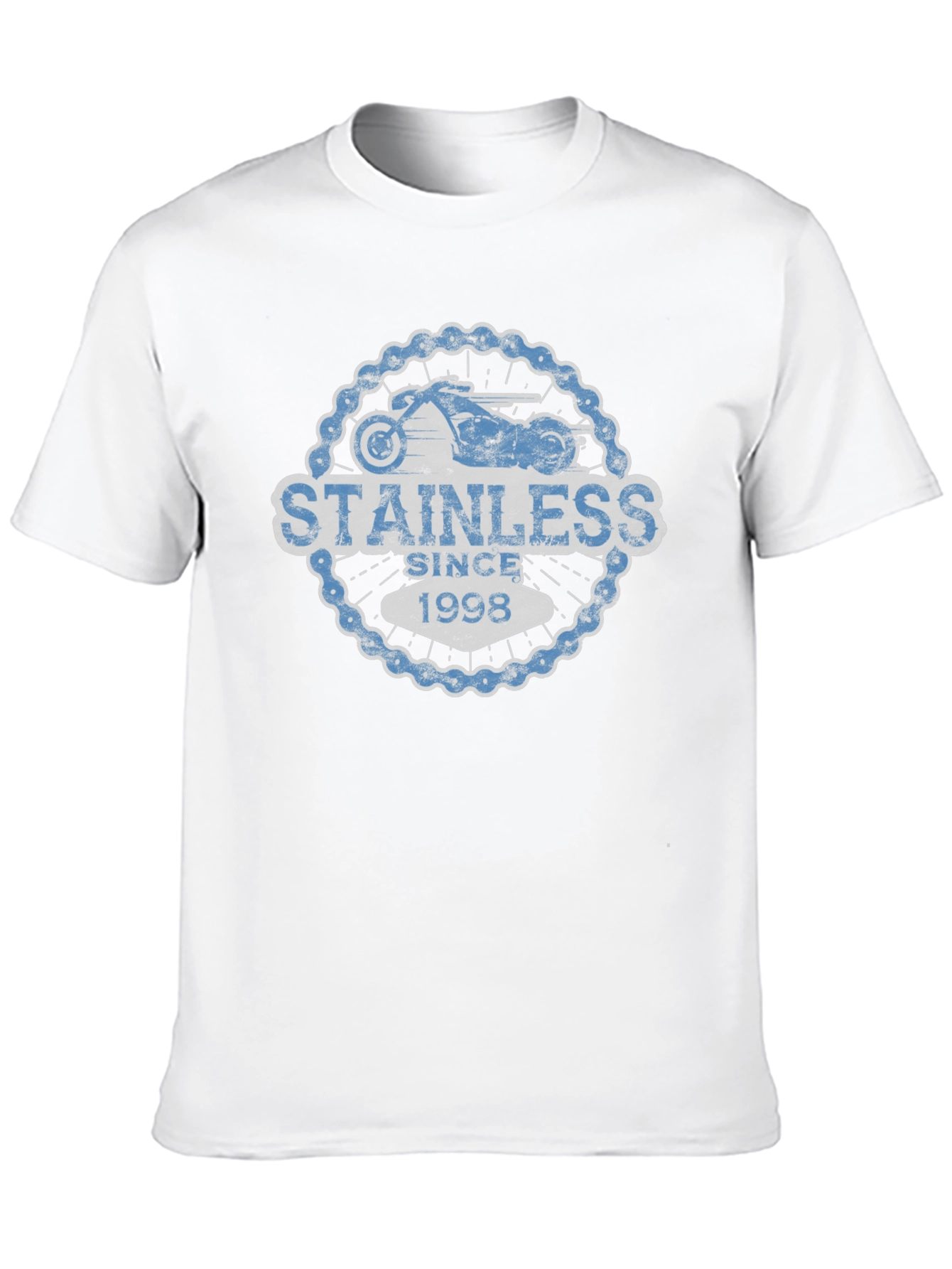 Stainless Since 1998 Motorcycle Graphic T-Shirt