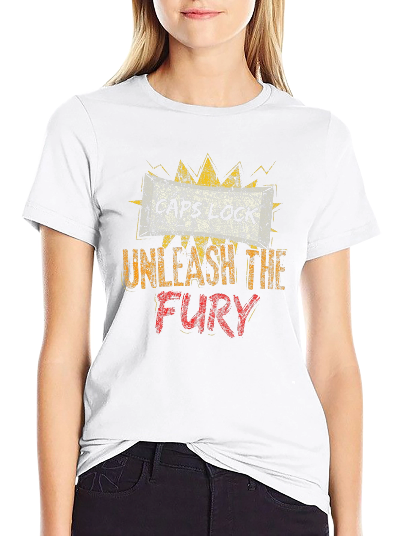 Caps Lock Unleash The Fury T-Shirt