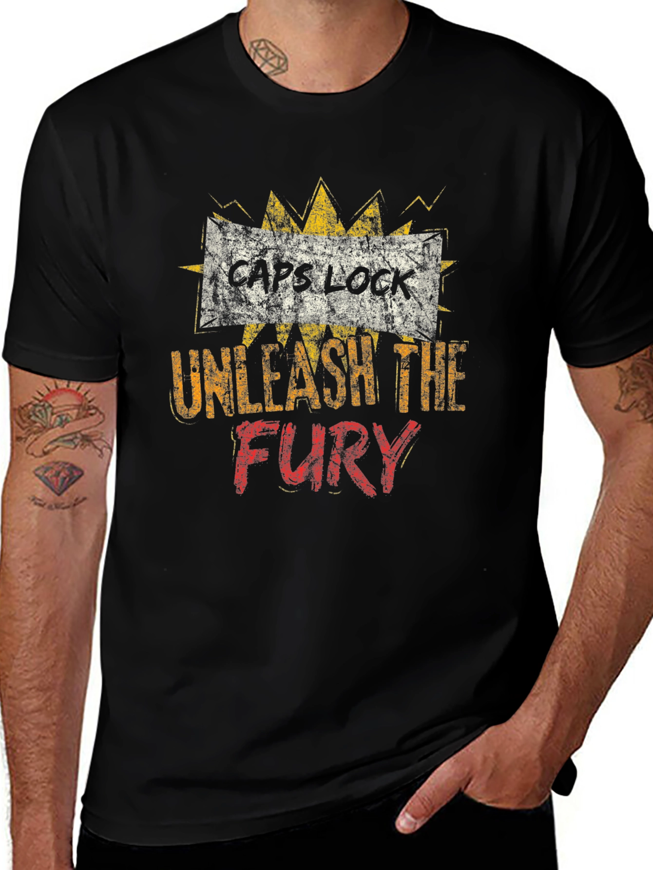 Caps Lock Unleash The Fury T-Shirt