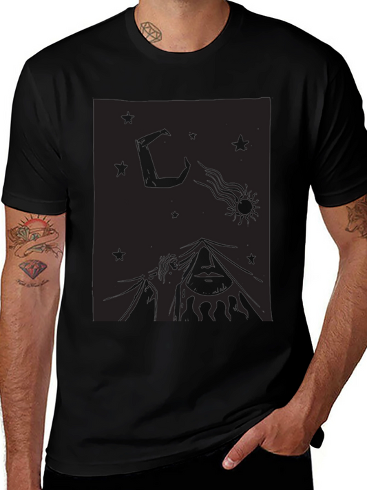 Celestial Dreamer Black T-Shirt
