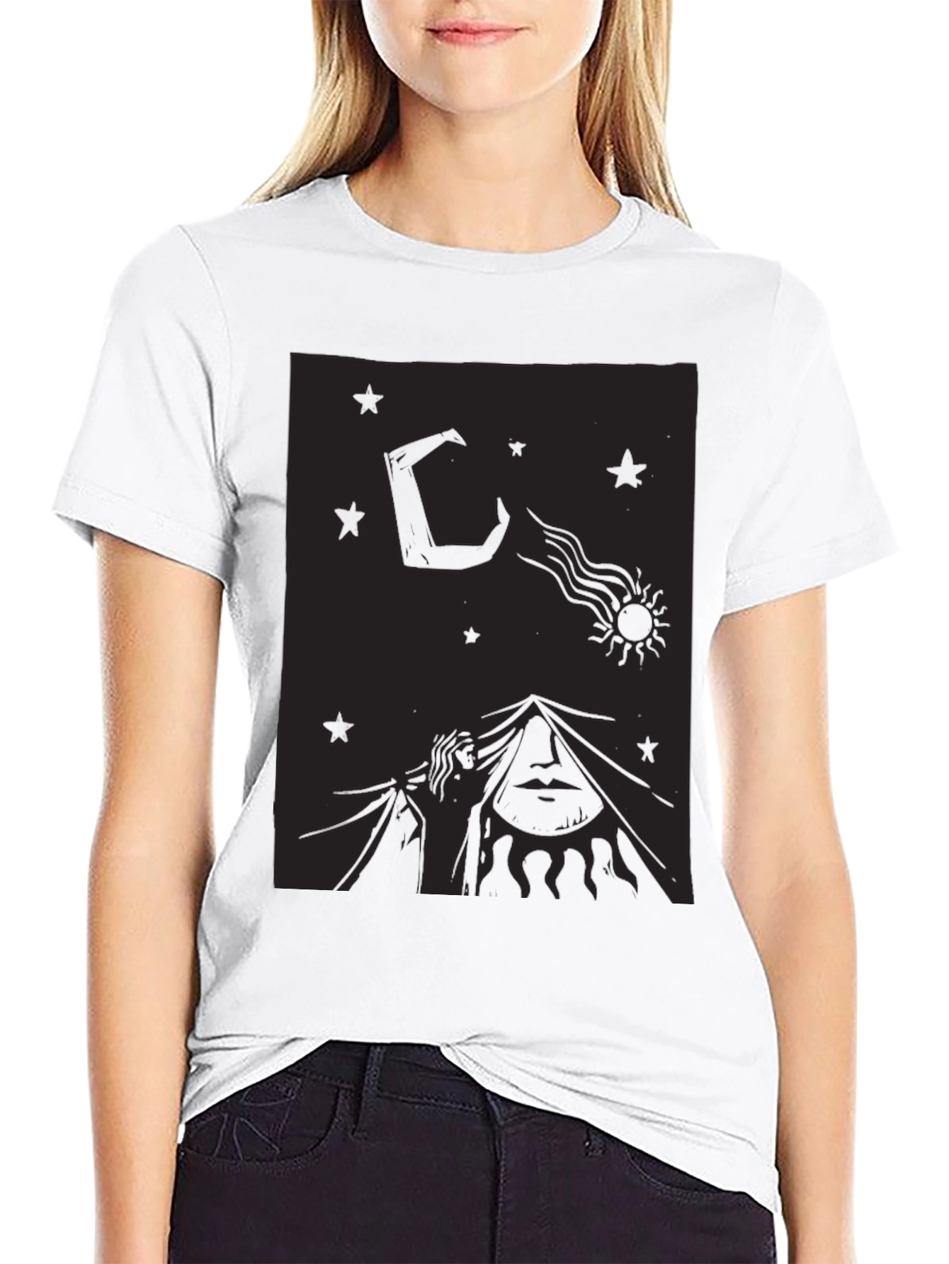 Celestial Dreamer Black T-Shirt