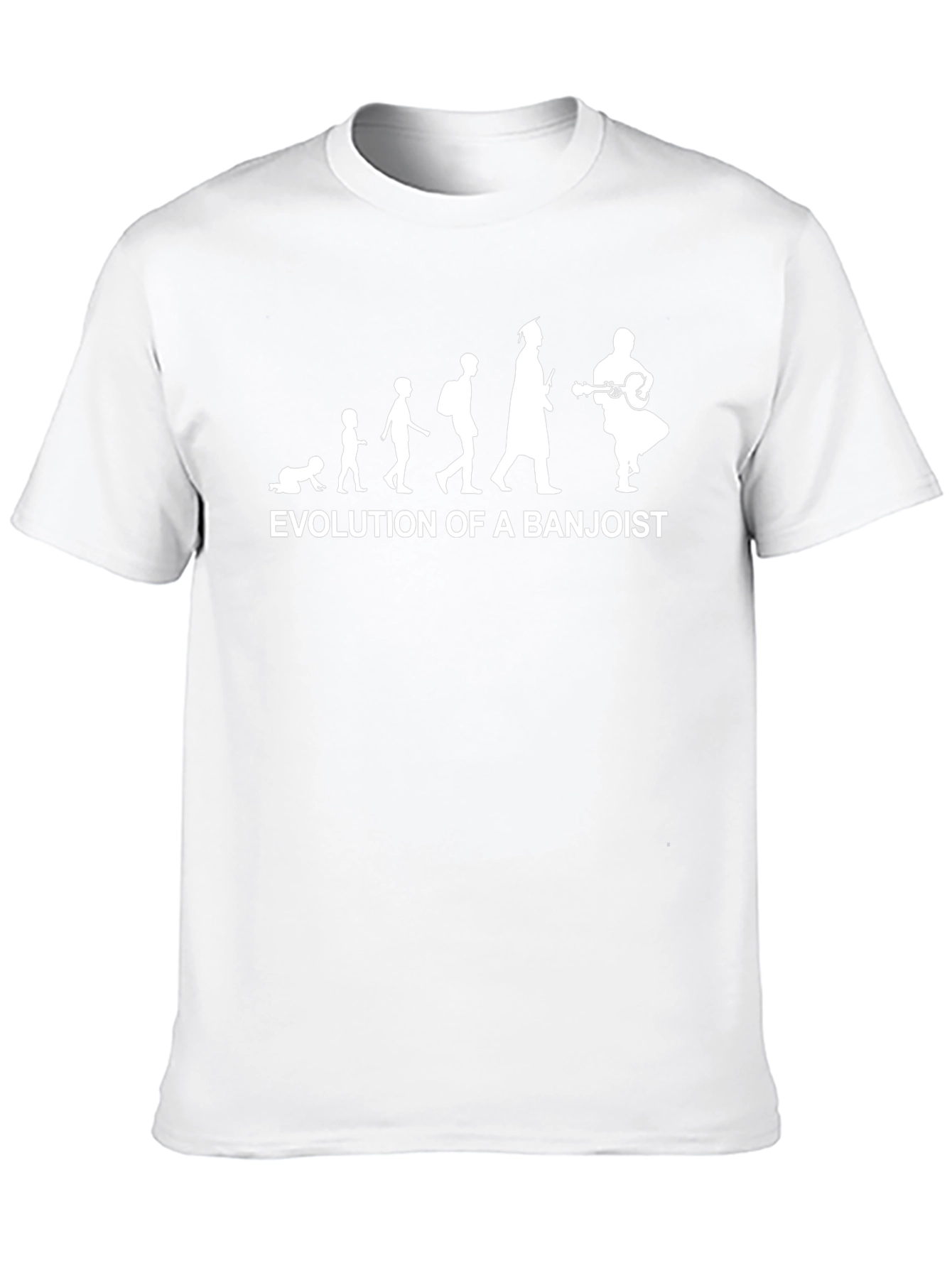 Evolution of a Banjoist Black T-Shirt