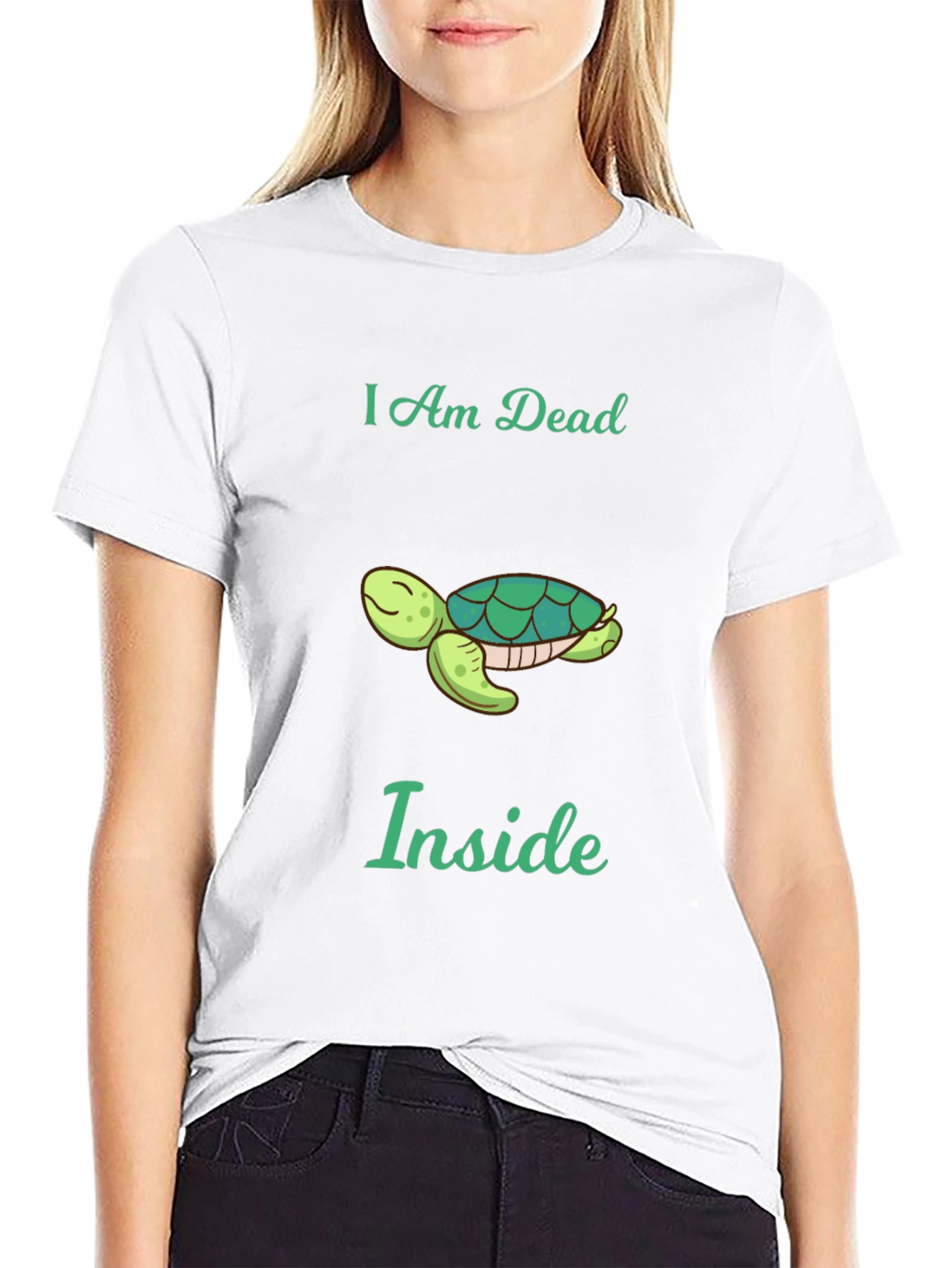 I am Dead Inside Turtle Graphic Tee - Unisex