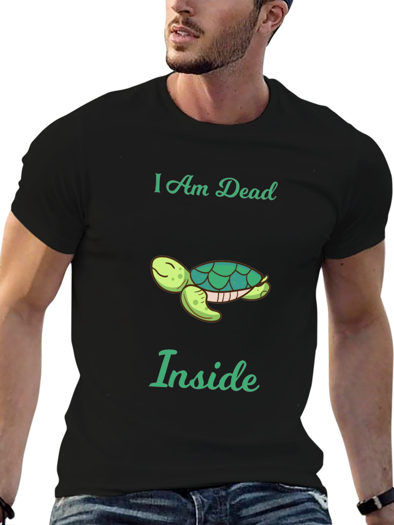 I am Dead Inside Turtle Graphic Tee - Unisex