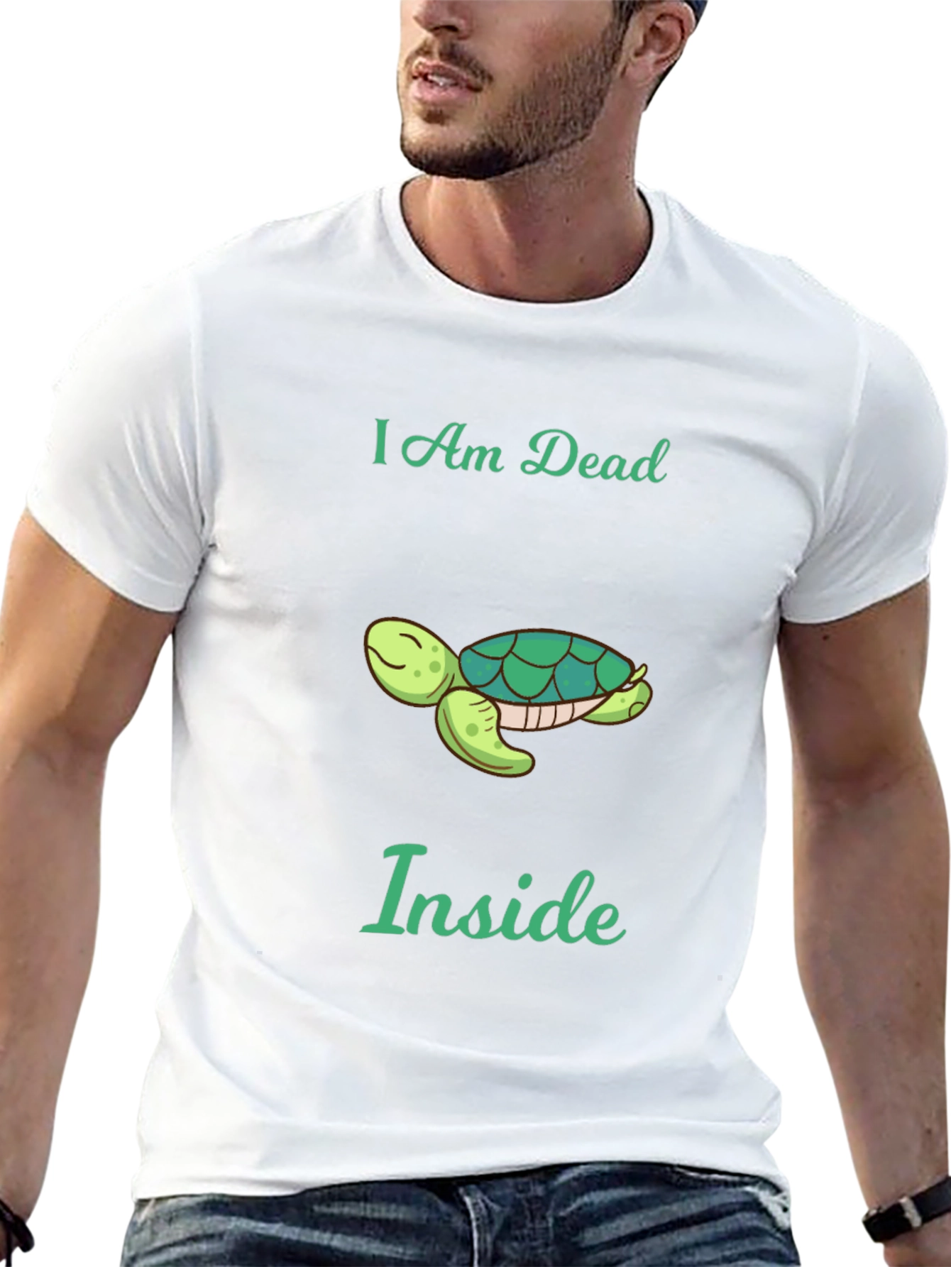 I am Dead Inside Turtle Graphic Tee - Unisex