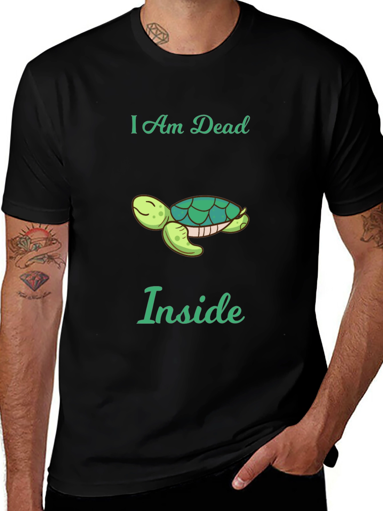 I am Dead Inside Turtle Graphic Tee - Unisex
