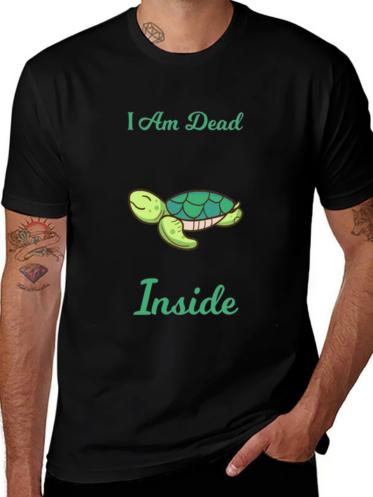I am Dead Inside Turtle Graphic Tee - Unisex