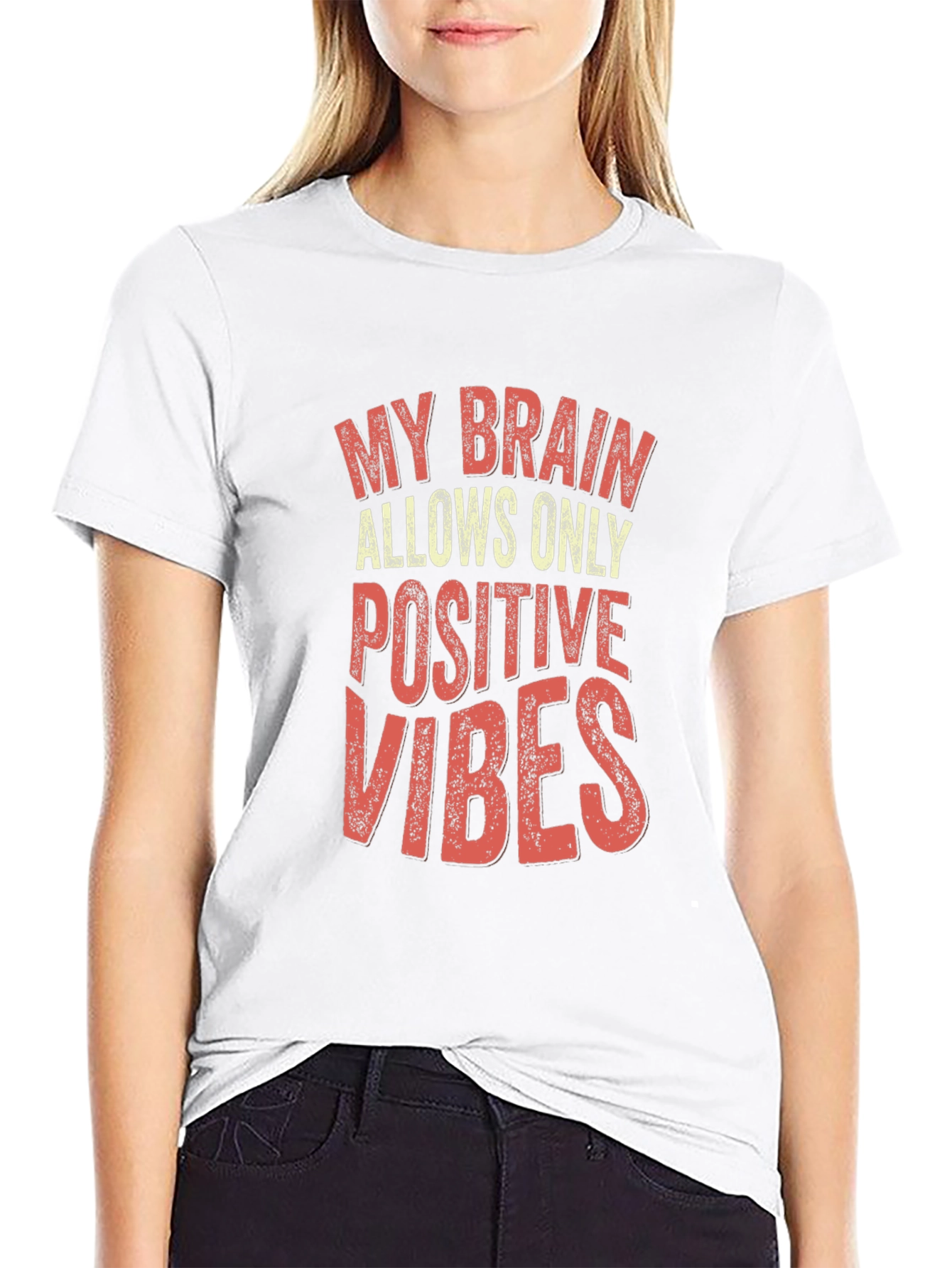 Positive Vibes Graphic Tee - Trendy Unisex T-Shirt