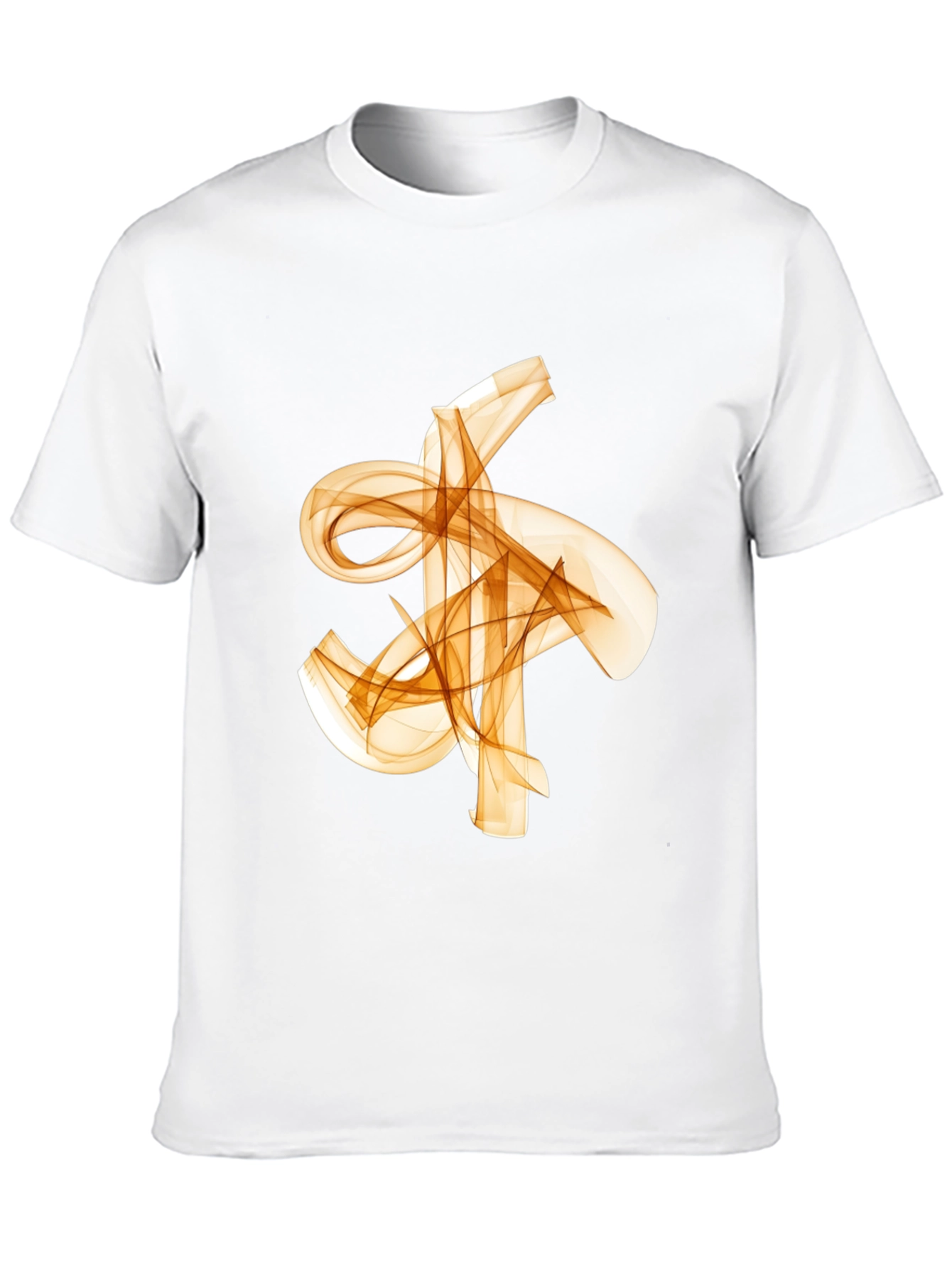 Abstract Flowy Graphic Print Black T-Shirt