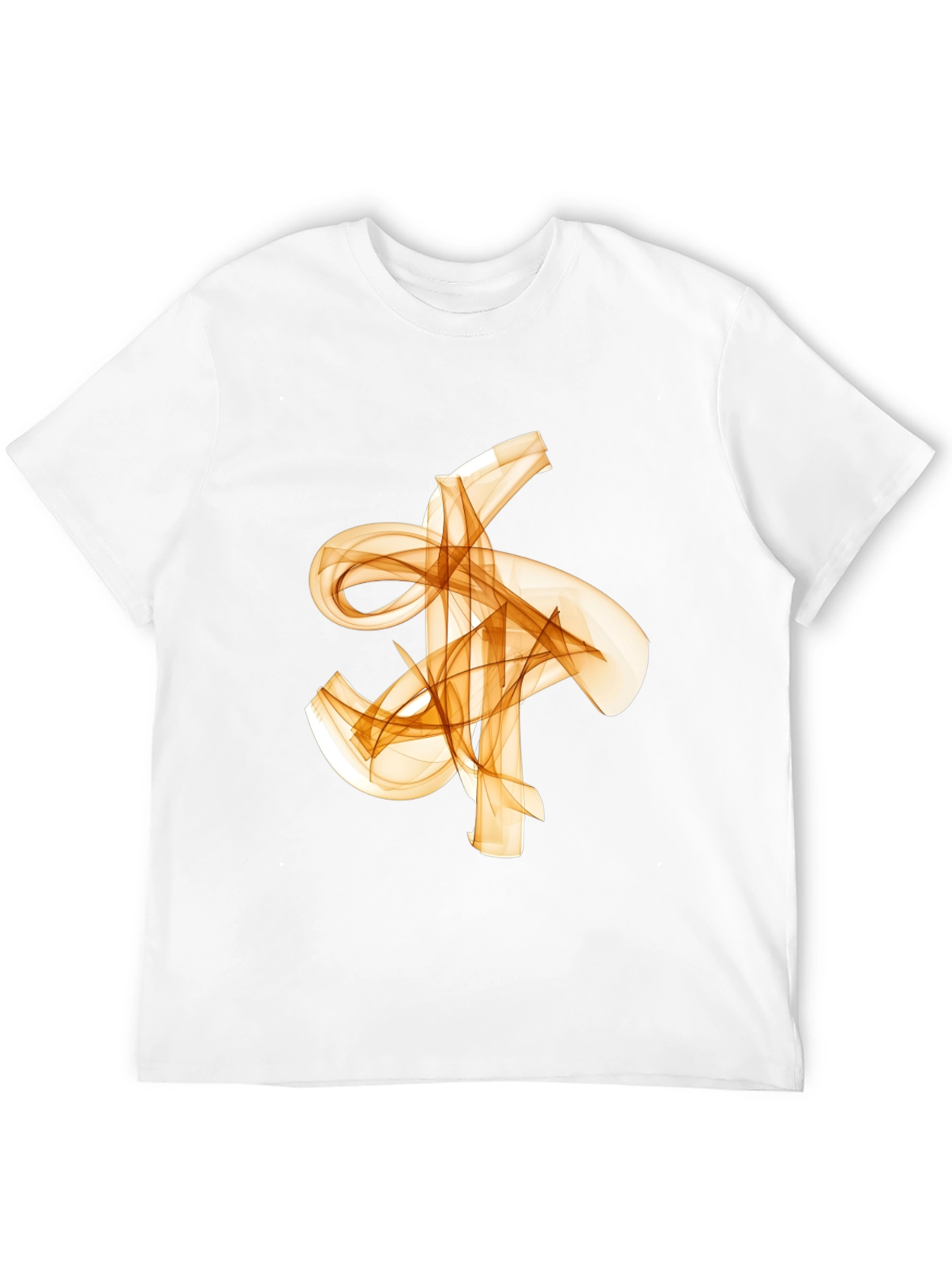 Abstract Flowy Graphic Print Black T-Shirt