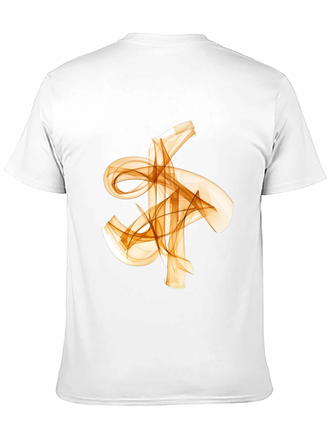 Abstract Flowy Graphic Print Black T-Shirt