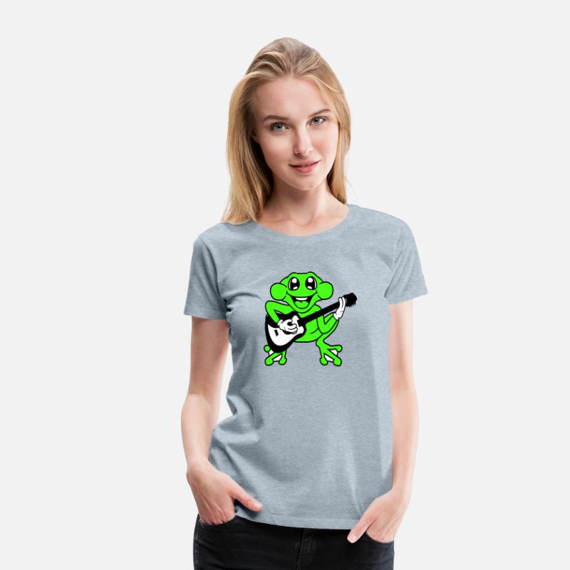 Happy Little Frog Plays Guitar Music Guitarist Fun