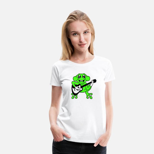 Happy Little Frog Plays Guitar Music Guitarist Fun