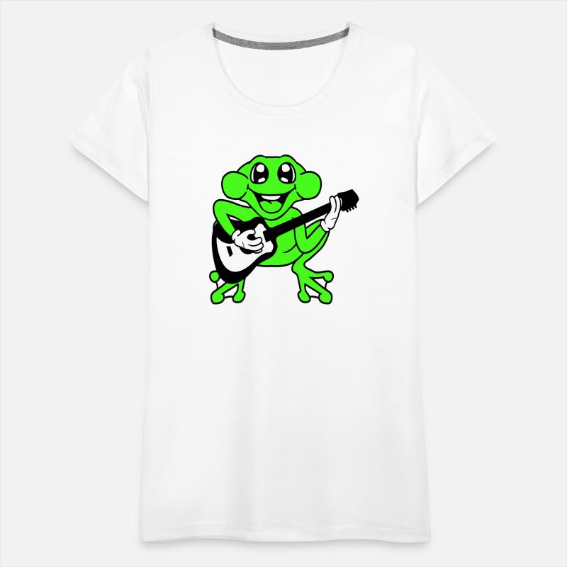 Happy Little Frog Plays Guitar Music Guitarist Fun