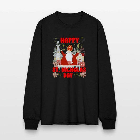 Happy saint Nicholas dayretro logo