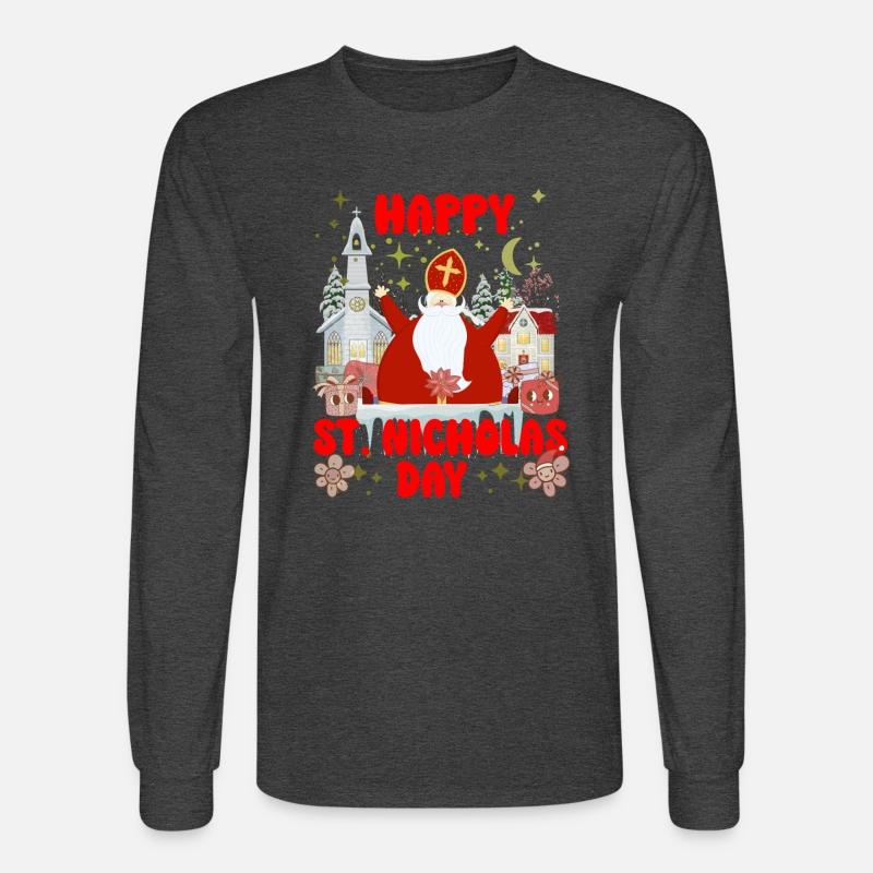 Happy saint Nicholas dayretro logo