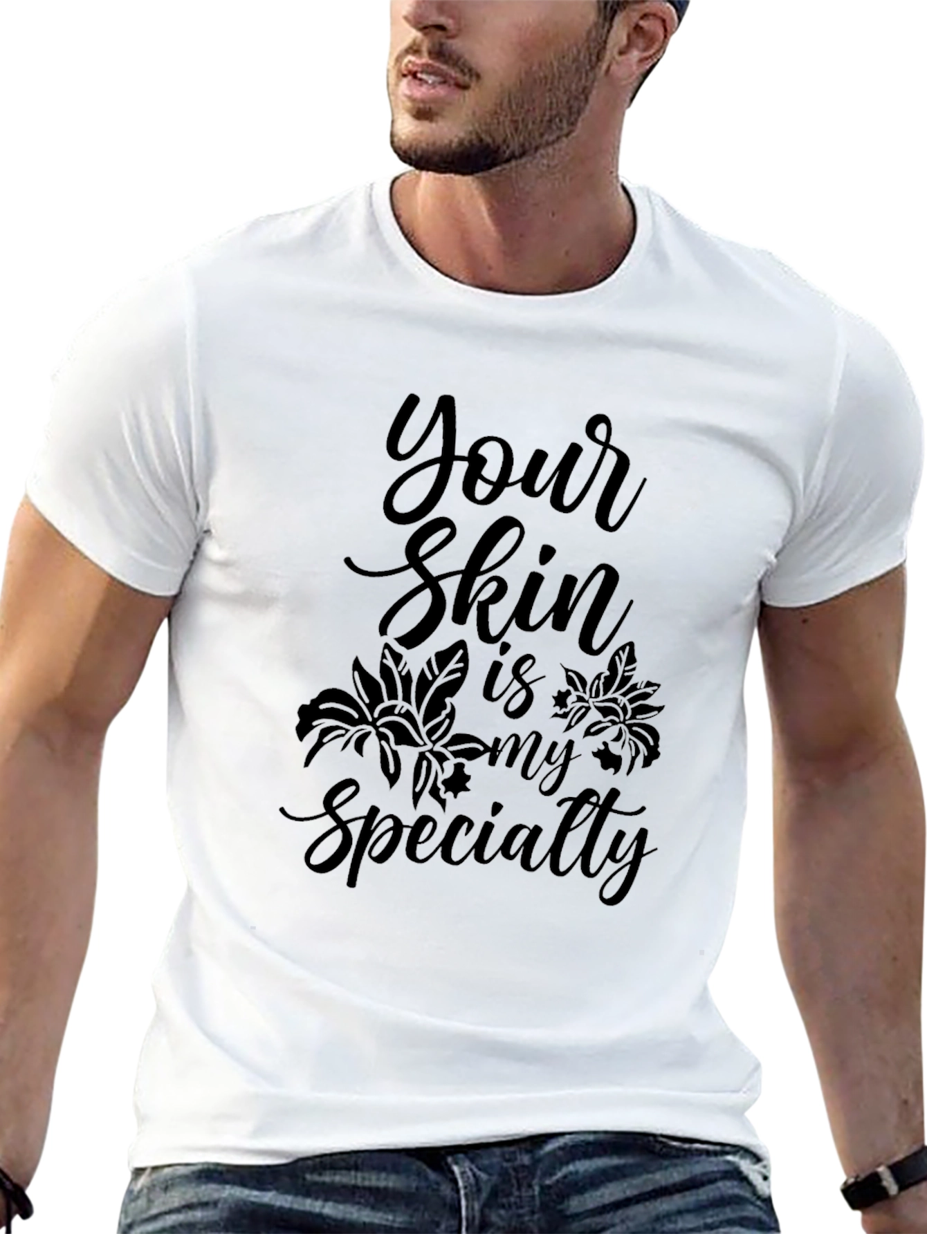 Your Skin Is My Specialty Black Graphic Tee