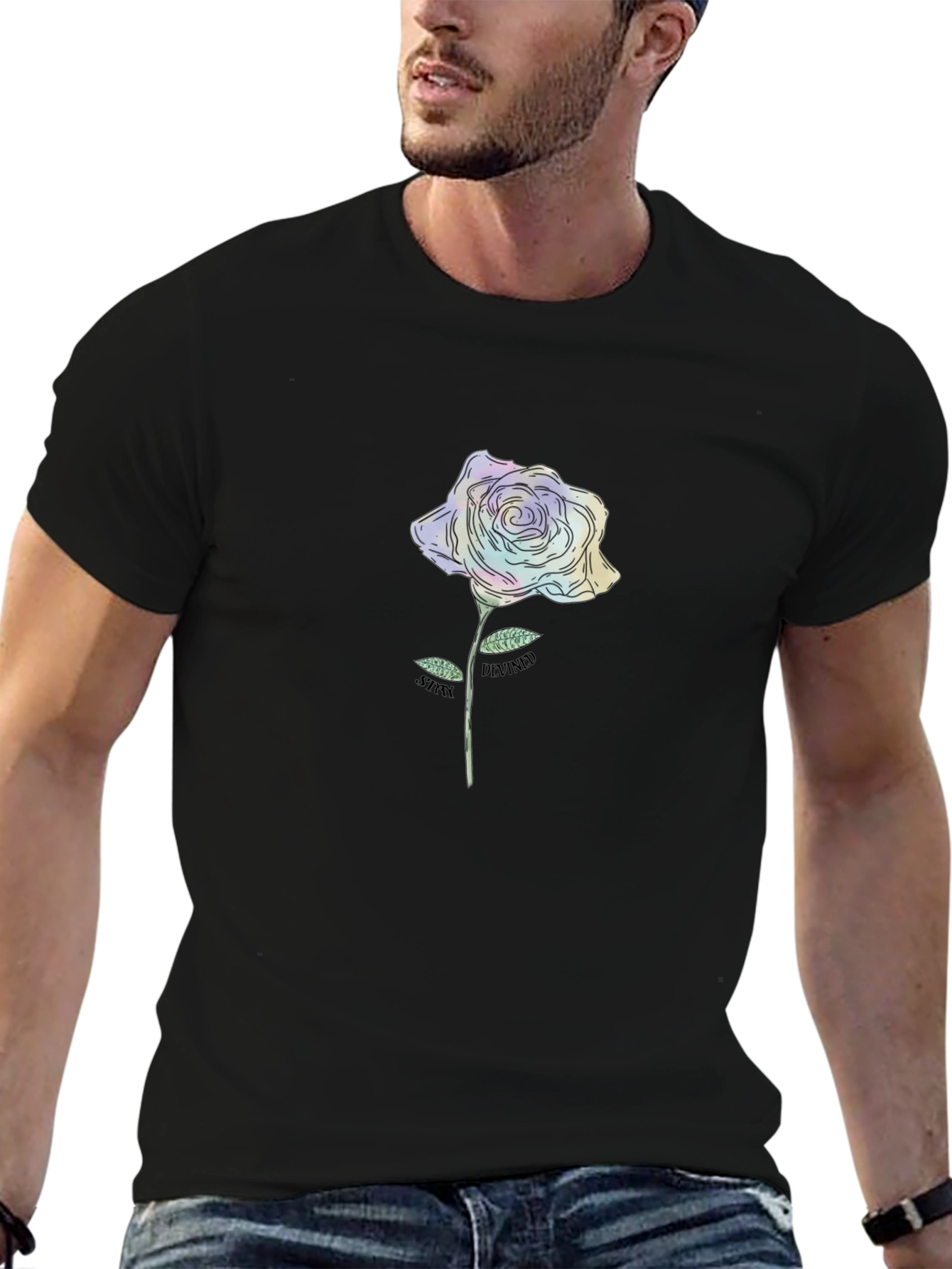 Floral Rose Graphic Tee - Stylish Casual Wear