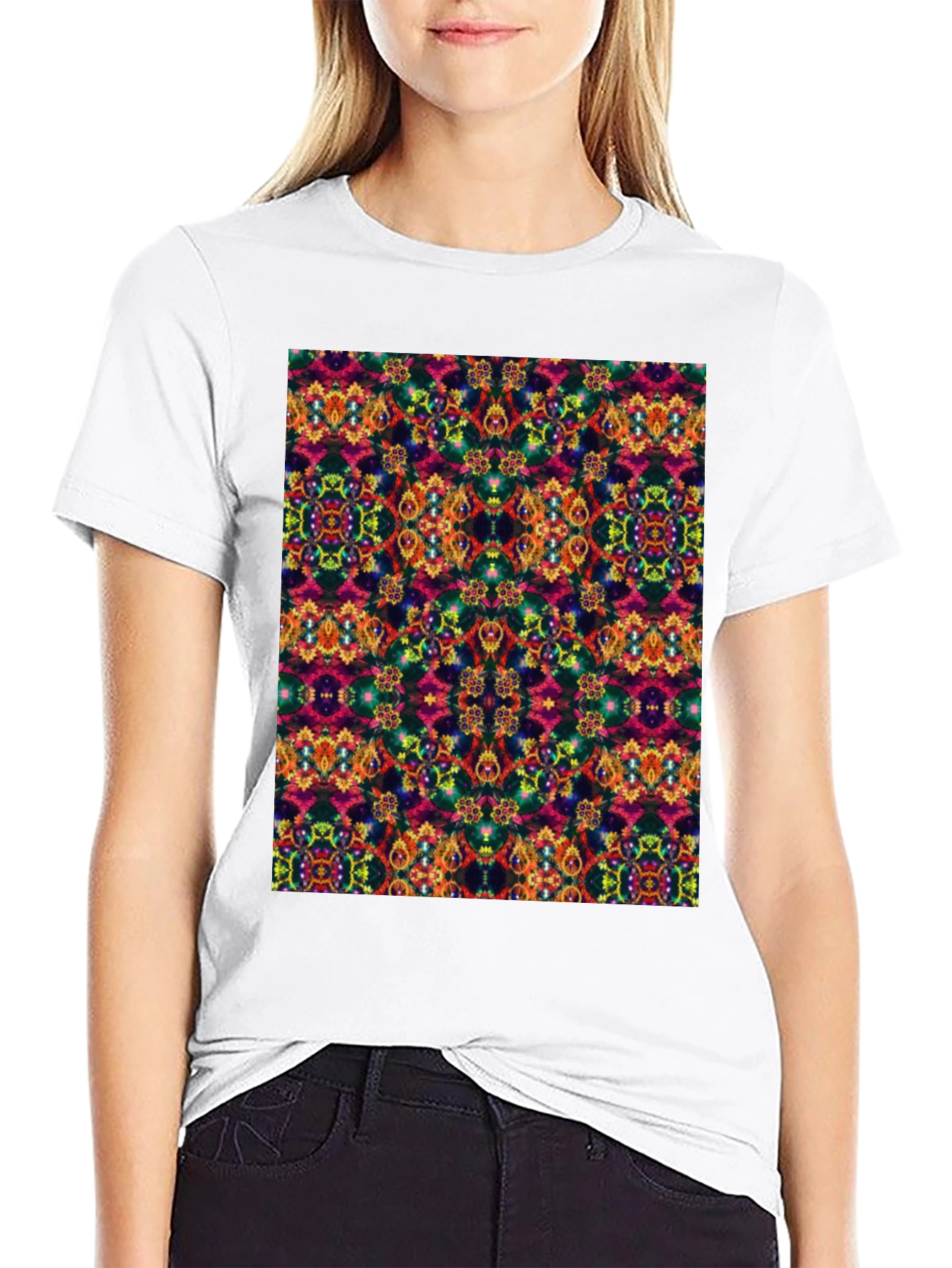 Kaleidoscope Pattern Graphic Tee