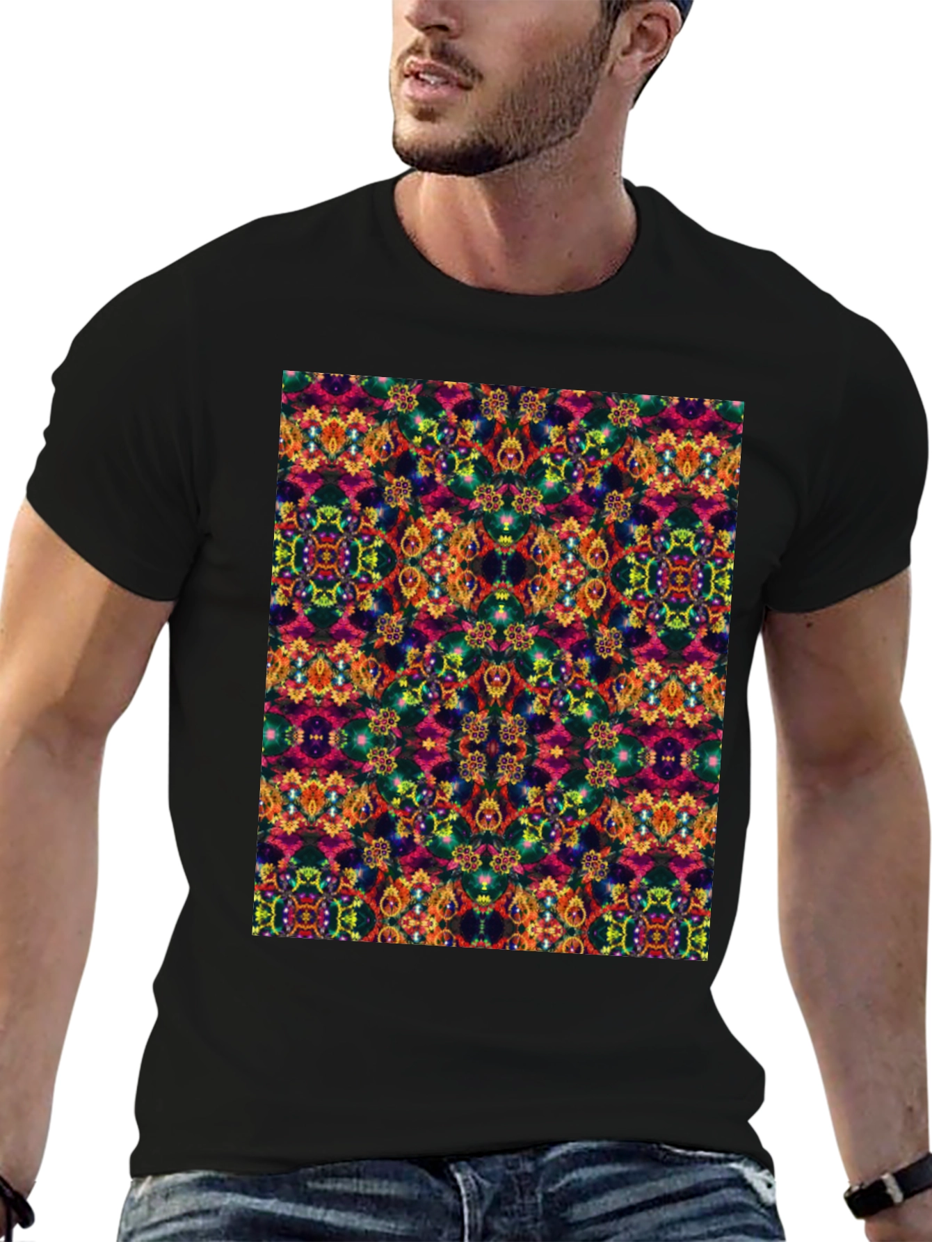 Kaleidoscope Pattern Graphic Tee