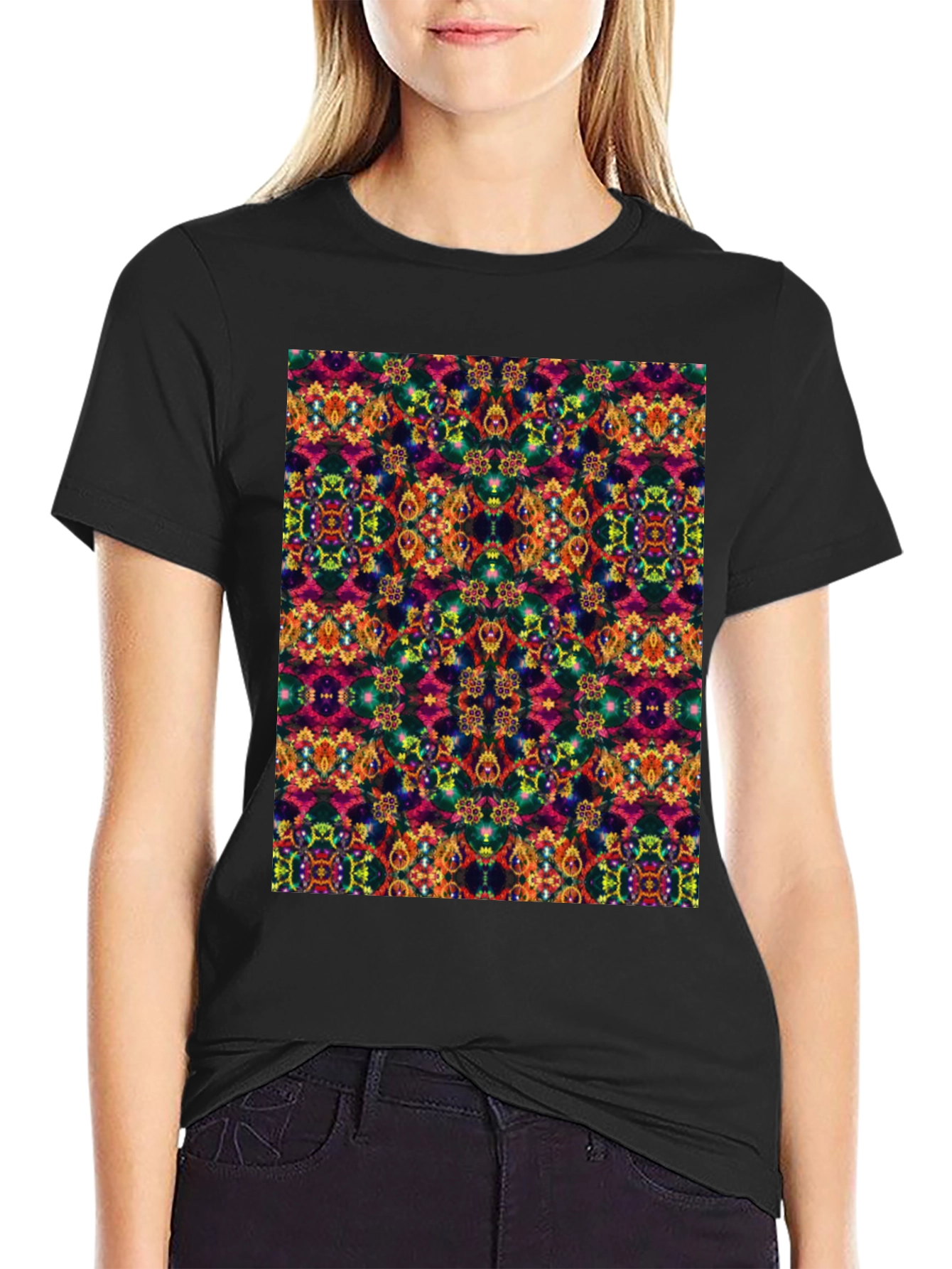Kaleidoscope Pattern Graphic Tee
