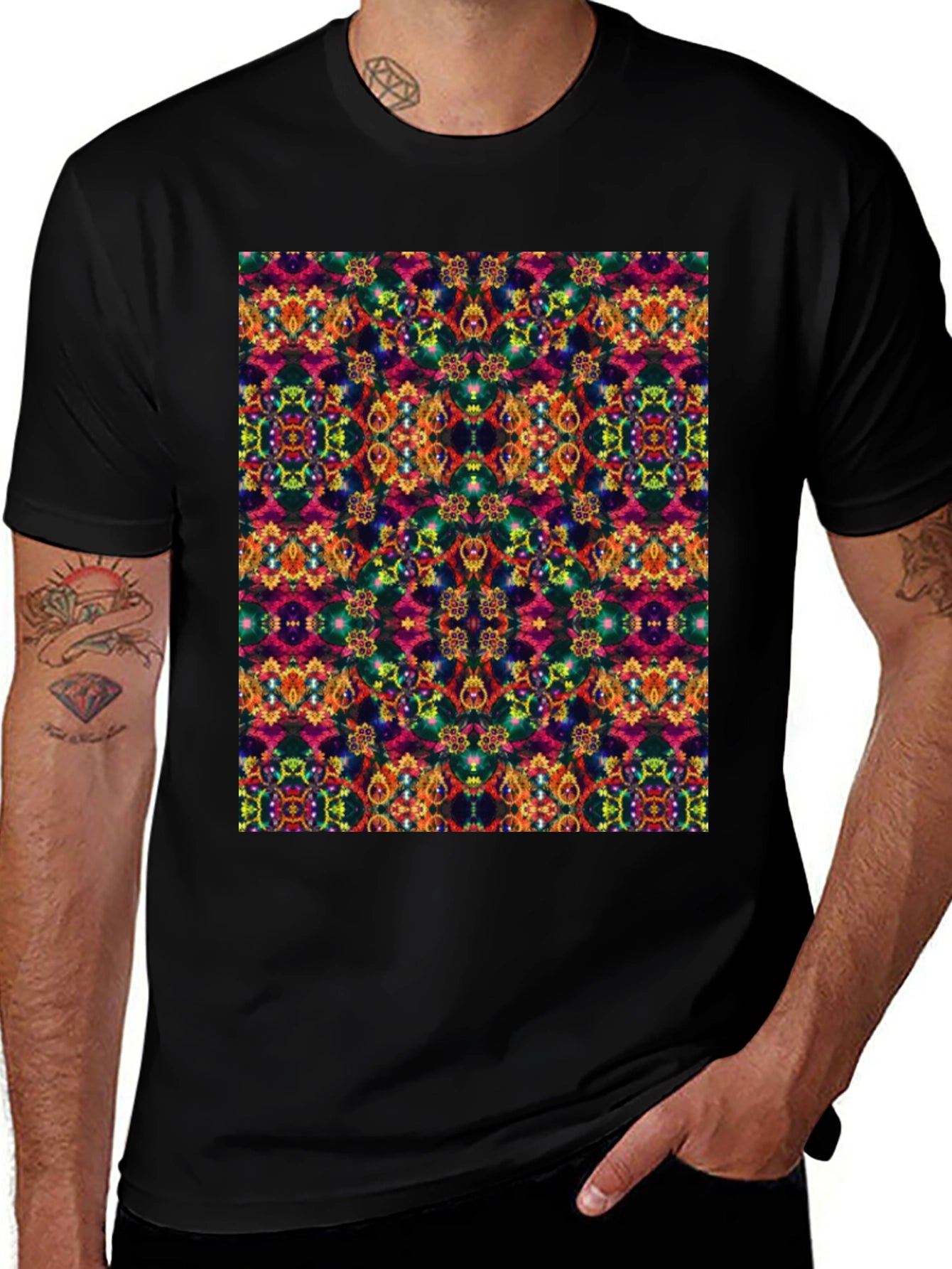 Kaleidoscope Pattern Graphic Tee