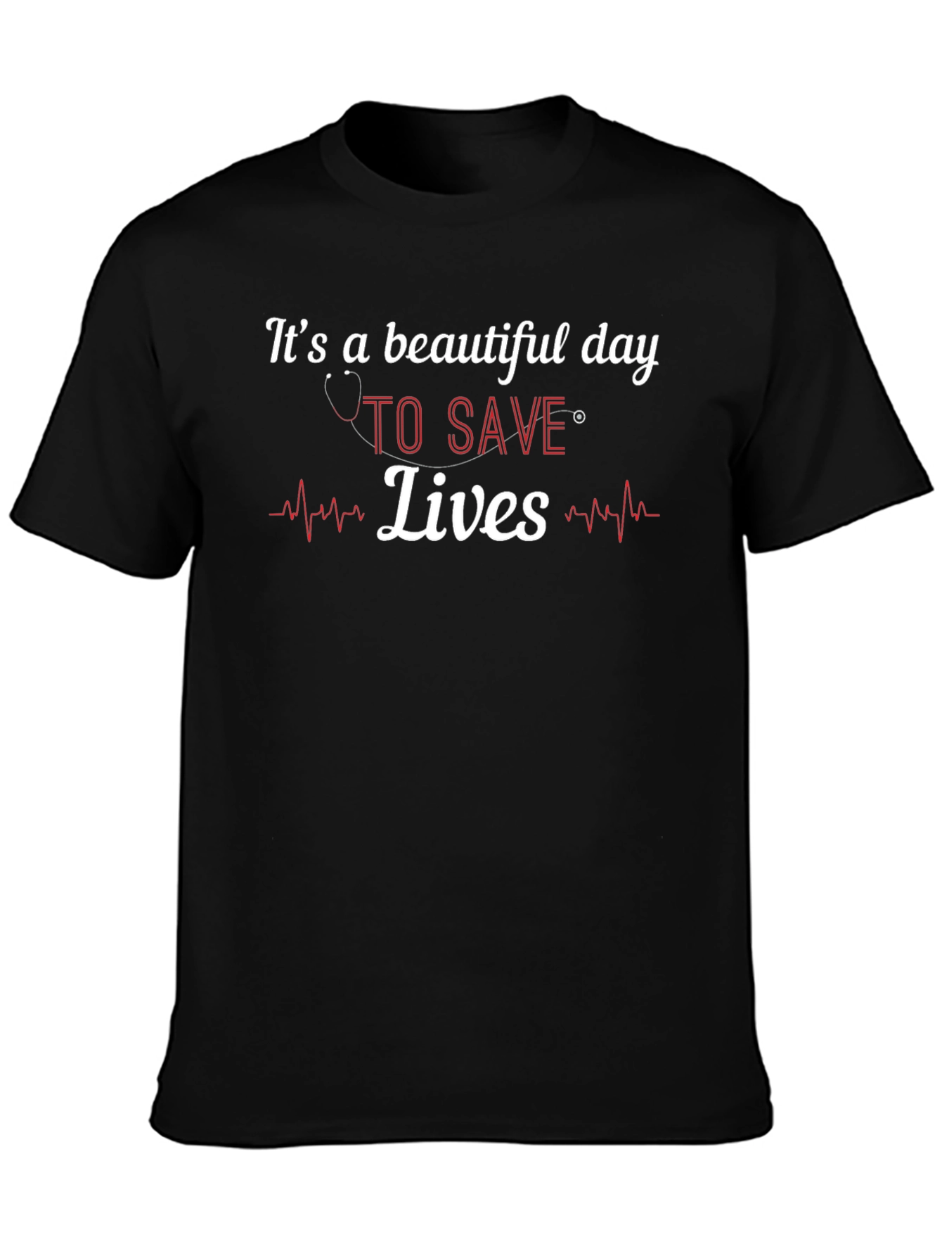 Save Lives Graphic Tee - Medical Hero T-Shirt