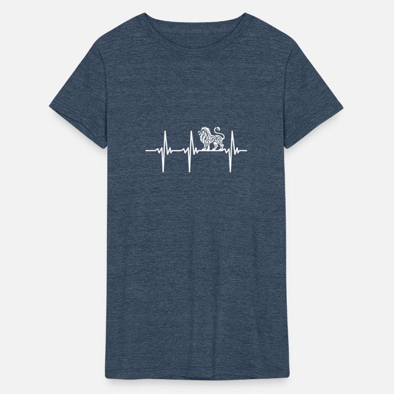 Heartbeat For Elegant Lion Style Tattoo