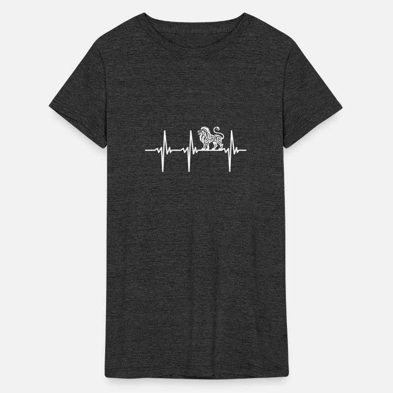 Heartbeat For Elegant Lion Style Tattoo