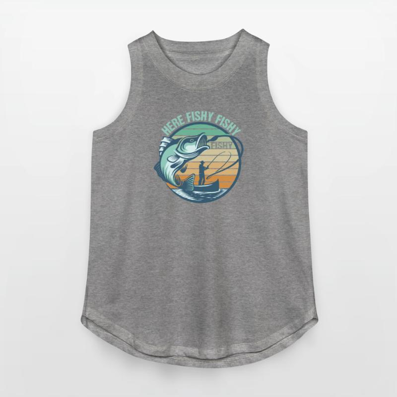 Here Fishy Fisherman Fishing Funny Women Men Kids