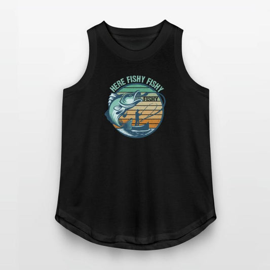 Here Fishy Fisherman Fishing Funny Women Men Kids