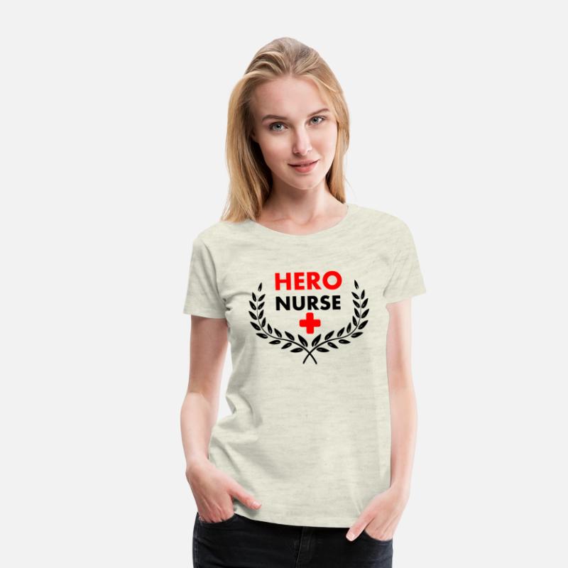 Hero nurse in laurel wreath