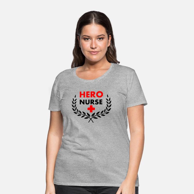Hero nurse in laurel wreath