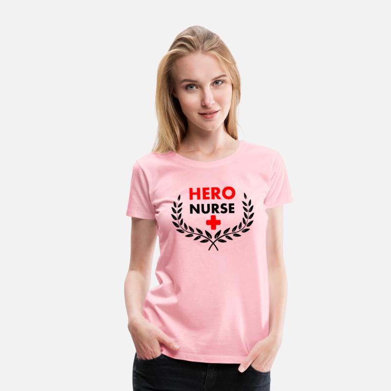 Hero nurse in laurel wreath