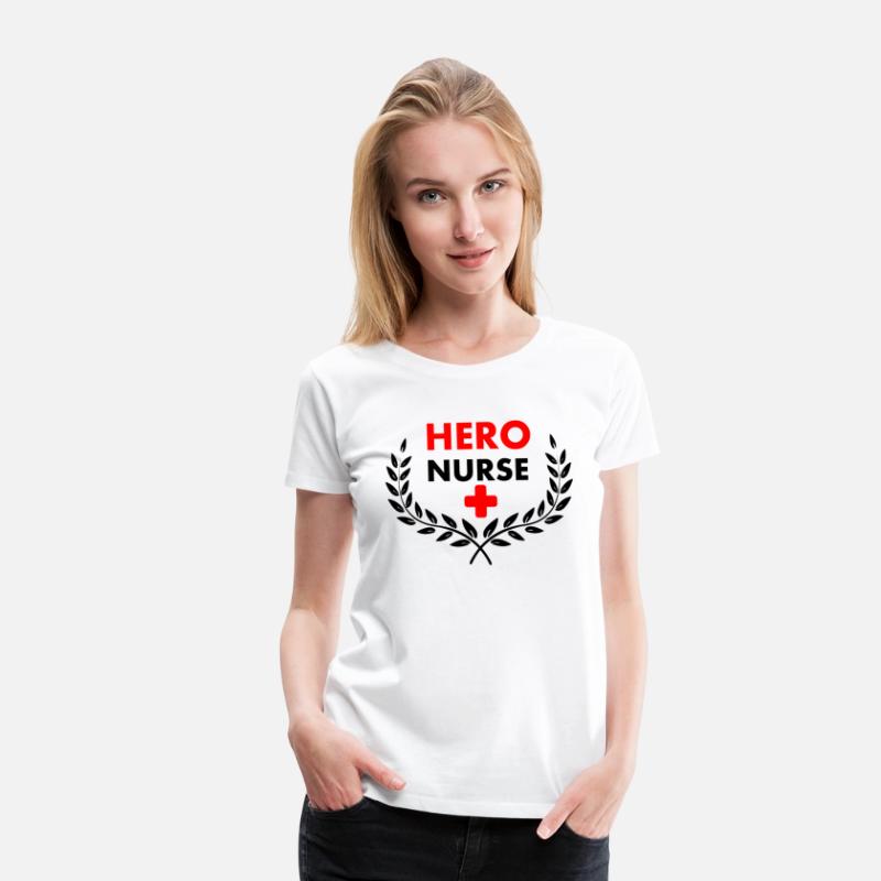 Hero nurse in laurel wreath