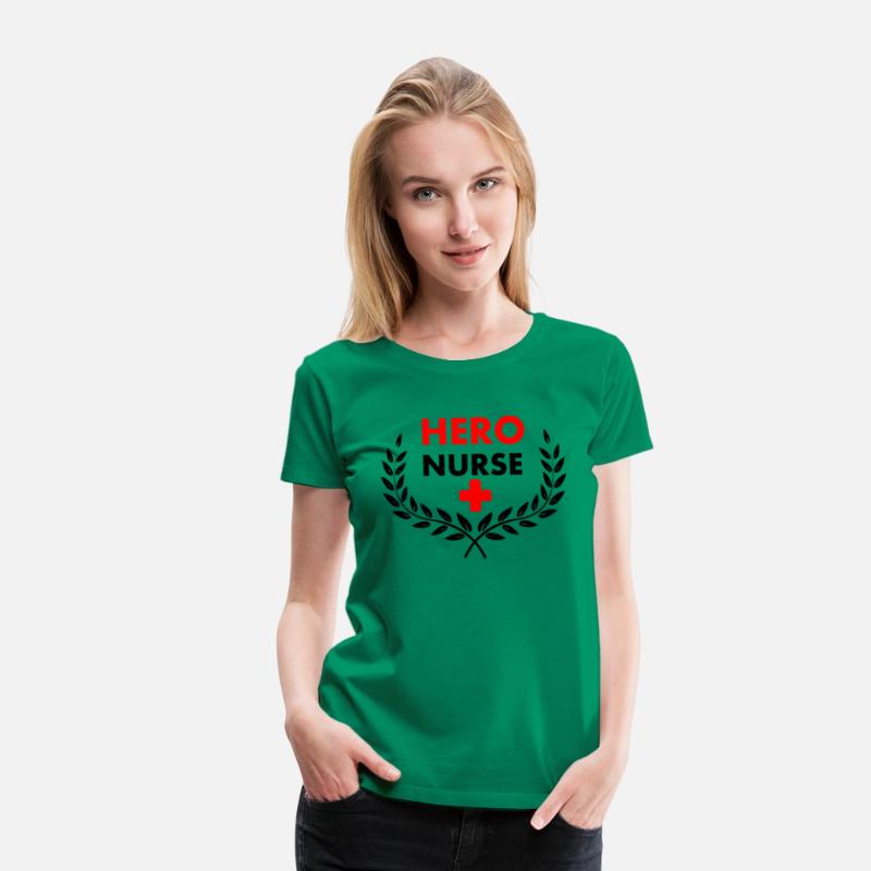 Hero nurse in laurel wreath