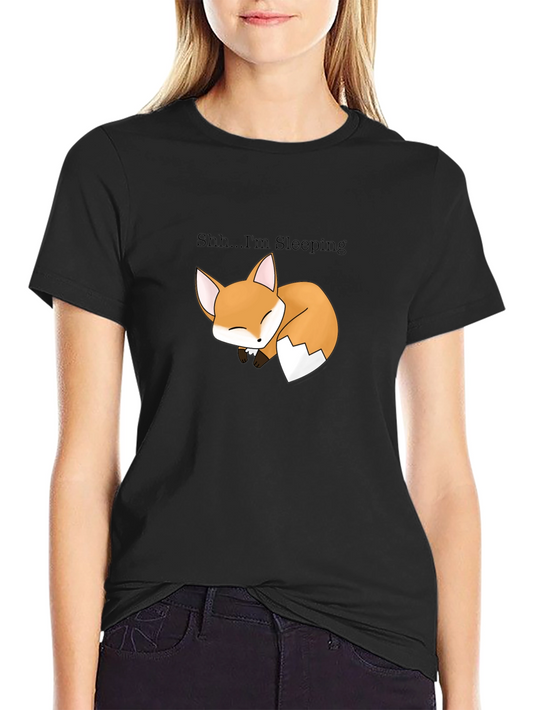 Sleeping Fox Graphic T-Shirt - Cute & Comfy
