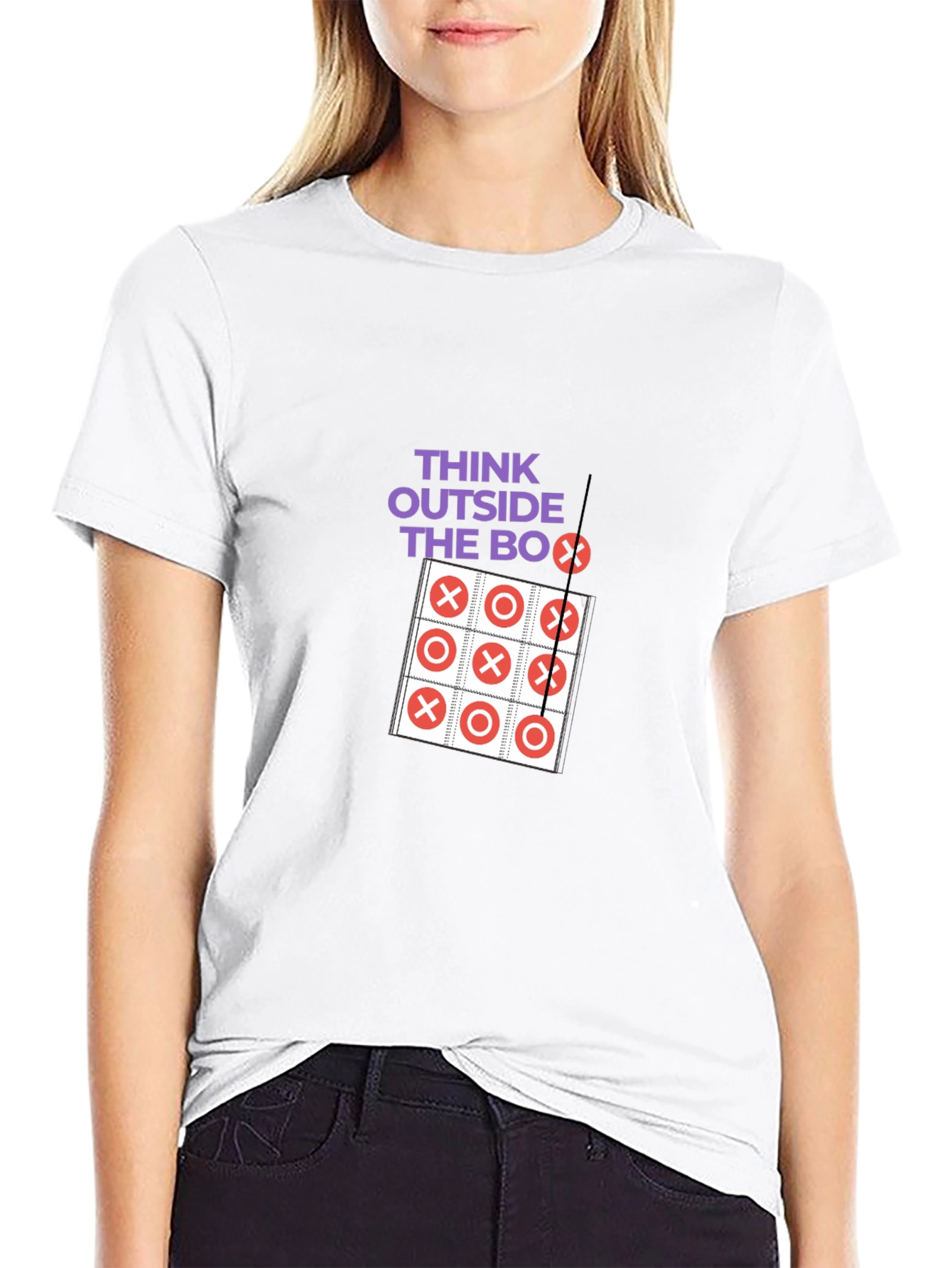 Think Outside the Box Tic-Tac-Toe Graphic Tee