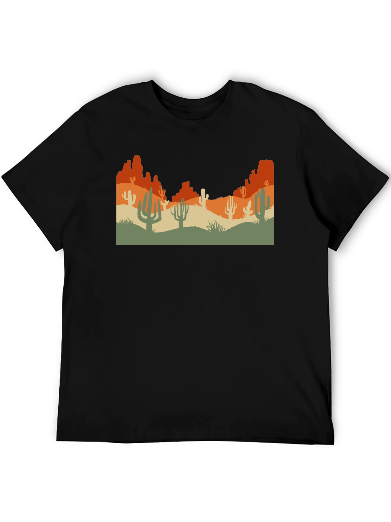 Desert Graphic Tee - Black Unisex T-Shirt