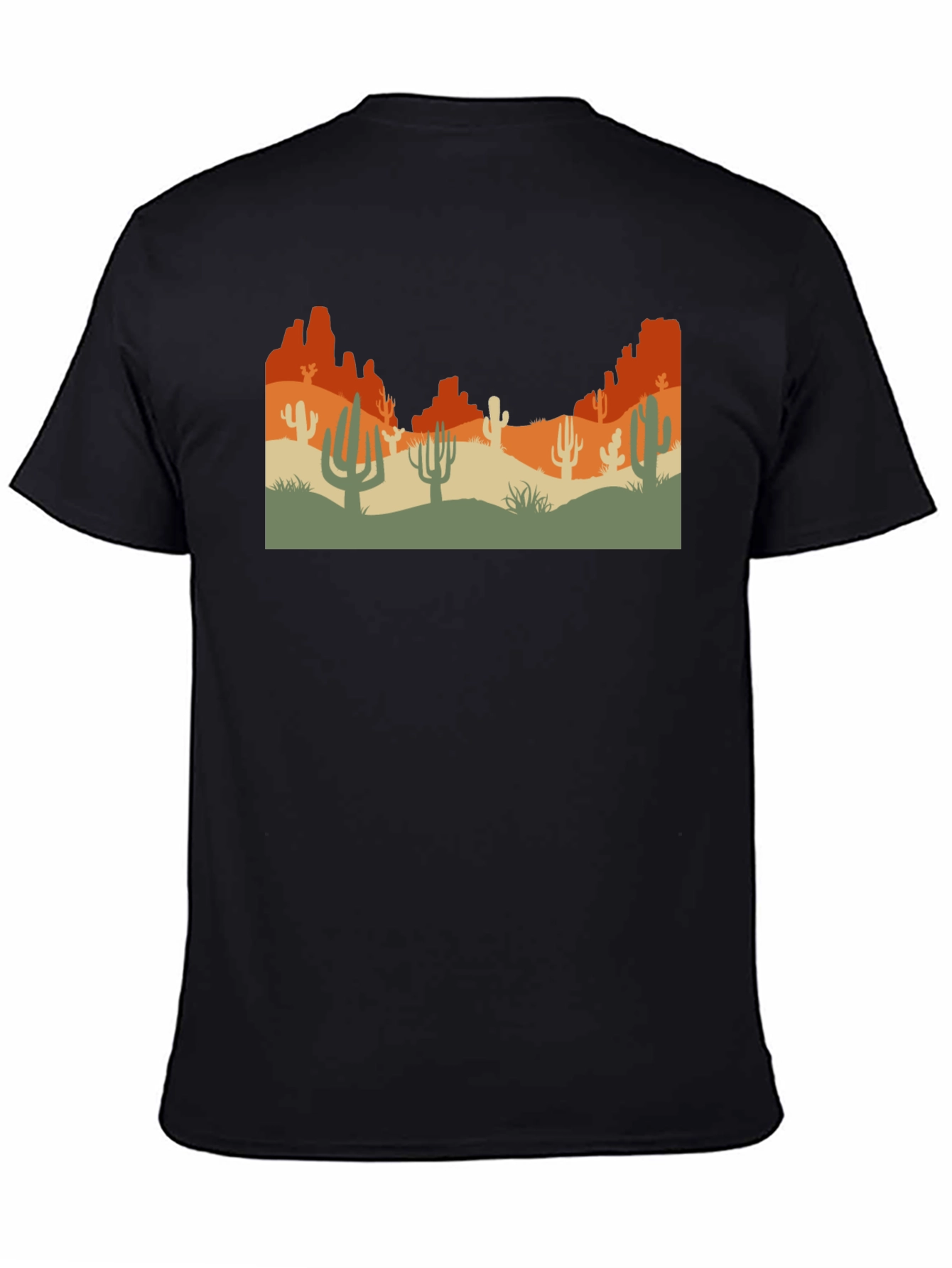Desert Graphic Tee - Black Unisex T-Shirt