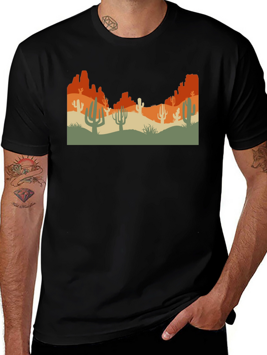 Desert Graphic Tee - Black Unisex T-Shirt
