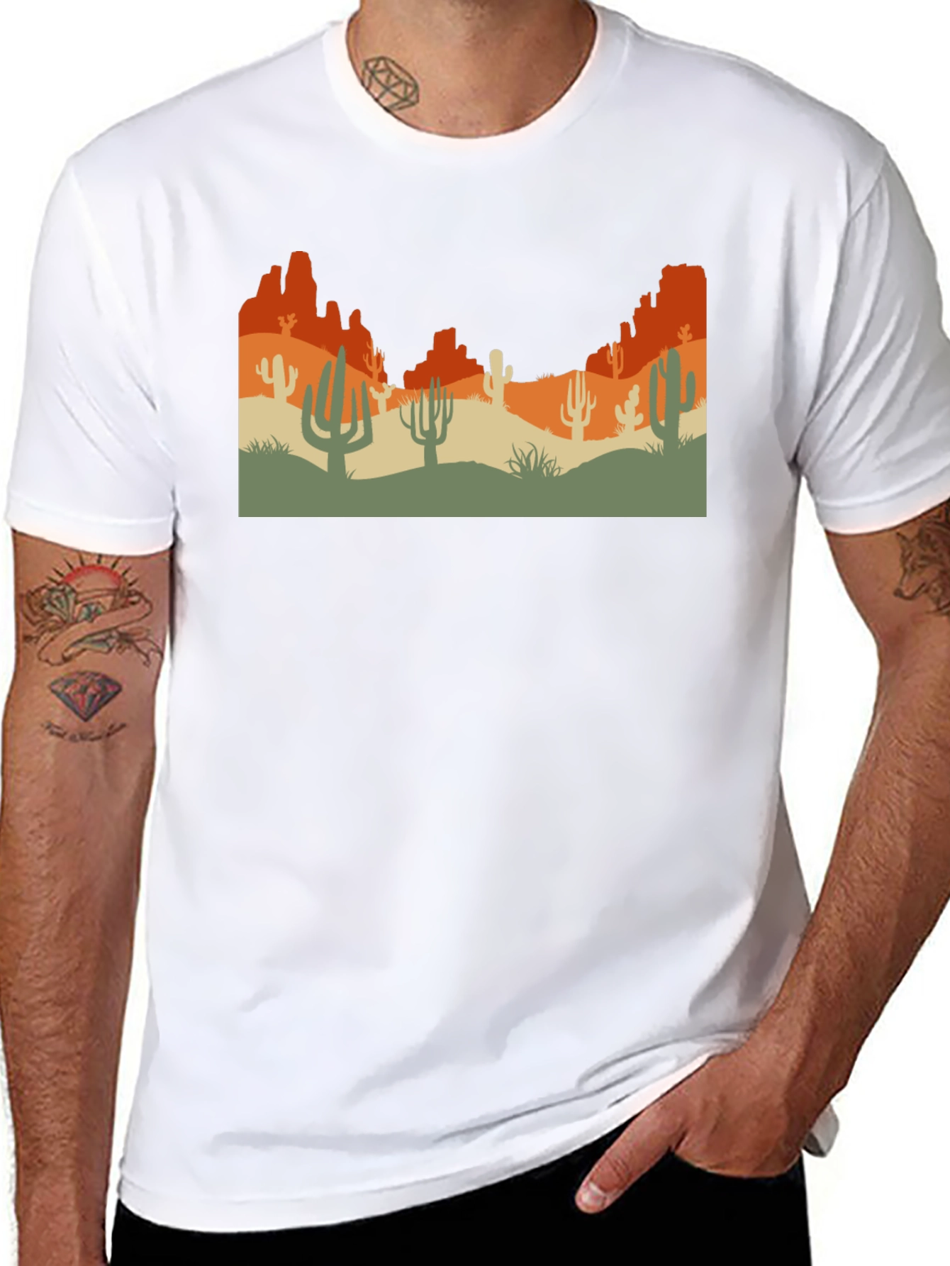 Desert Graphic Tee - Black Unisex T-Shirt