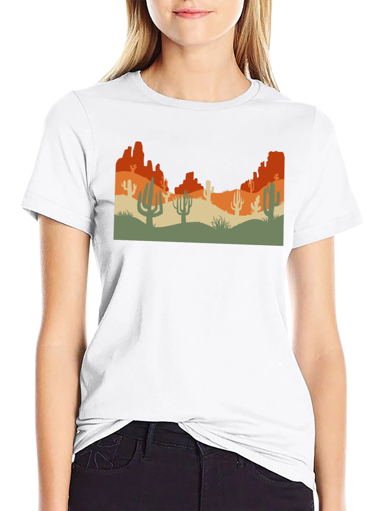 Desert Graphic Tee - Black Unisex T-Shirt