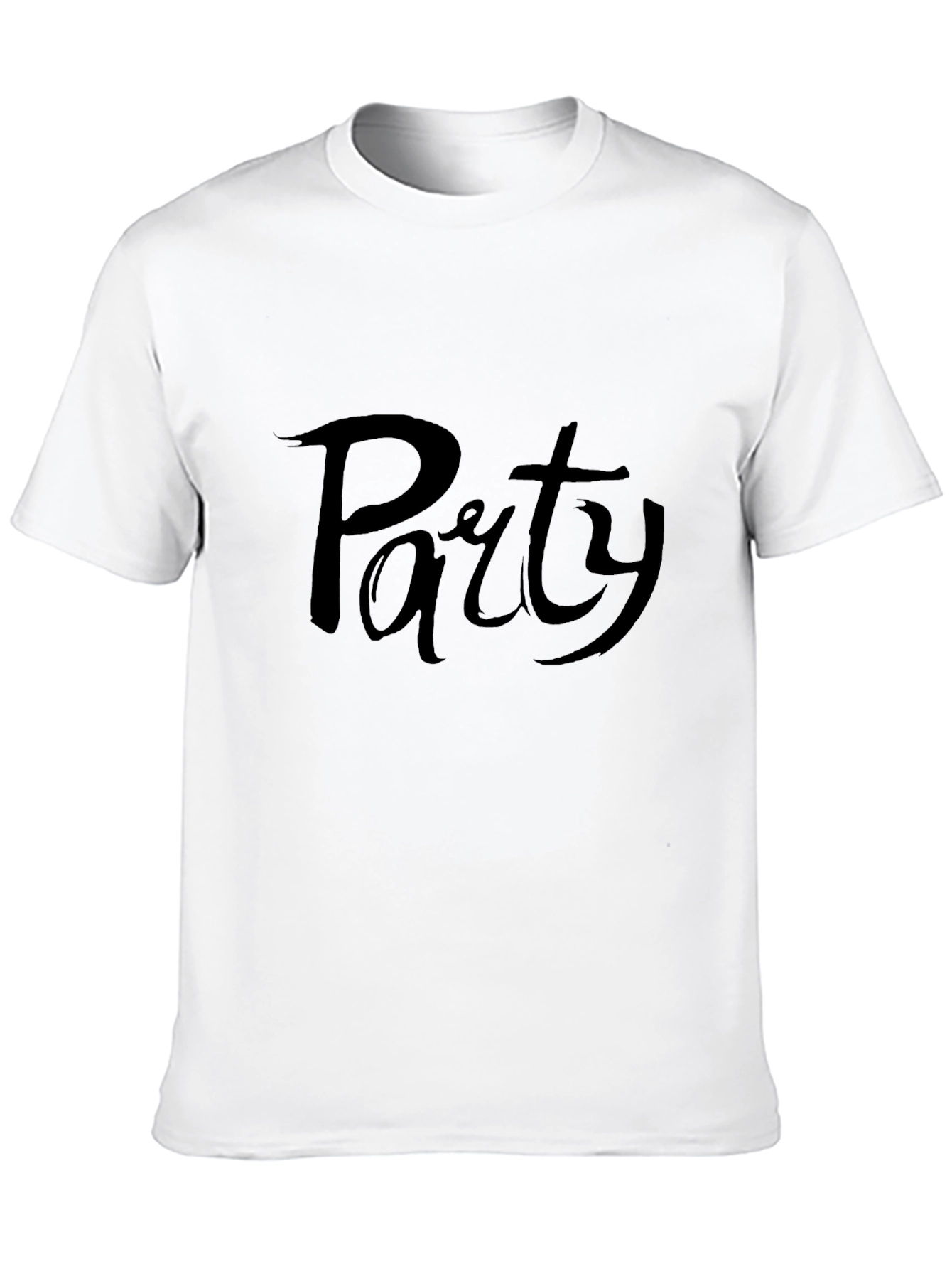 Party Time: Mens Black Graphic Tee