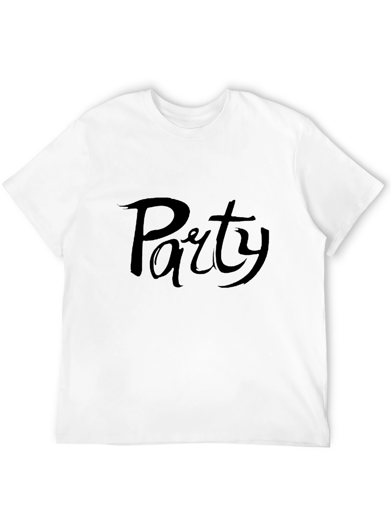 Party Time: Mens Black Graphic Tee